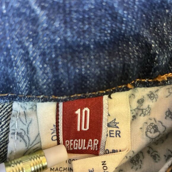 Stetson Jeans Women’s Blue City Trouser Wide Leg Flare Denim Size 10 - Picture 6 of 7